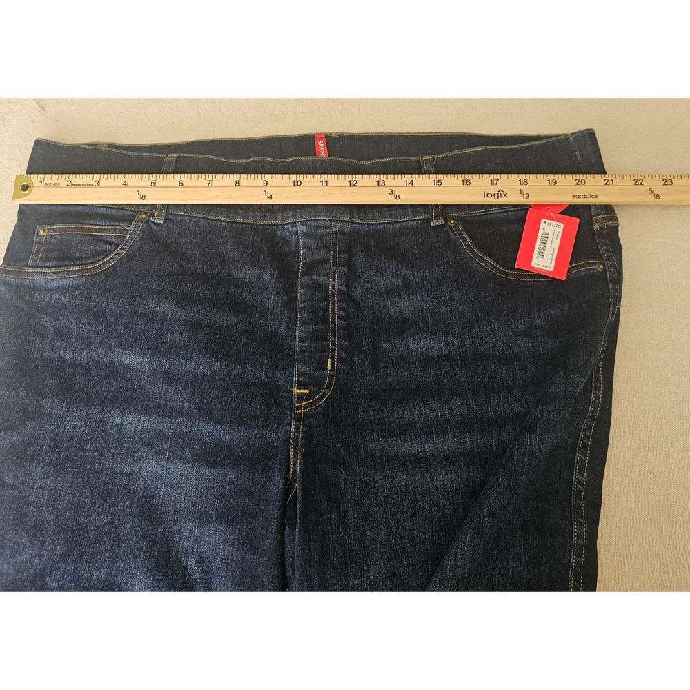 NWT SPANX 3X Ankle Skinny Jeans Dark Wash High Rise Pull On Stretch Denim Y2K - Picture 11 of 11